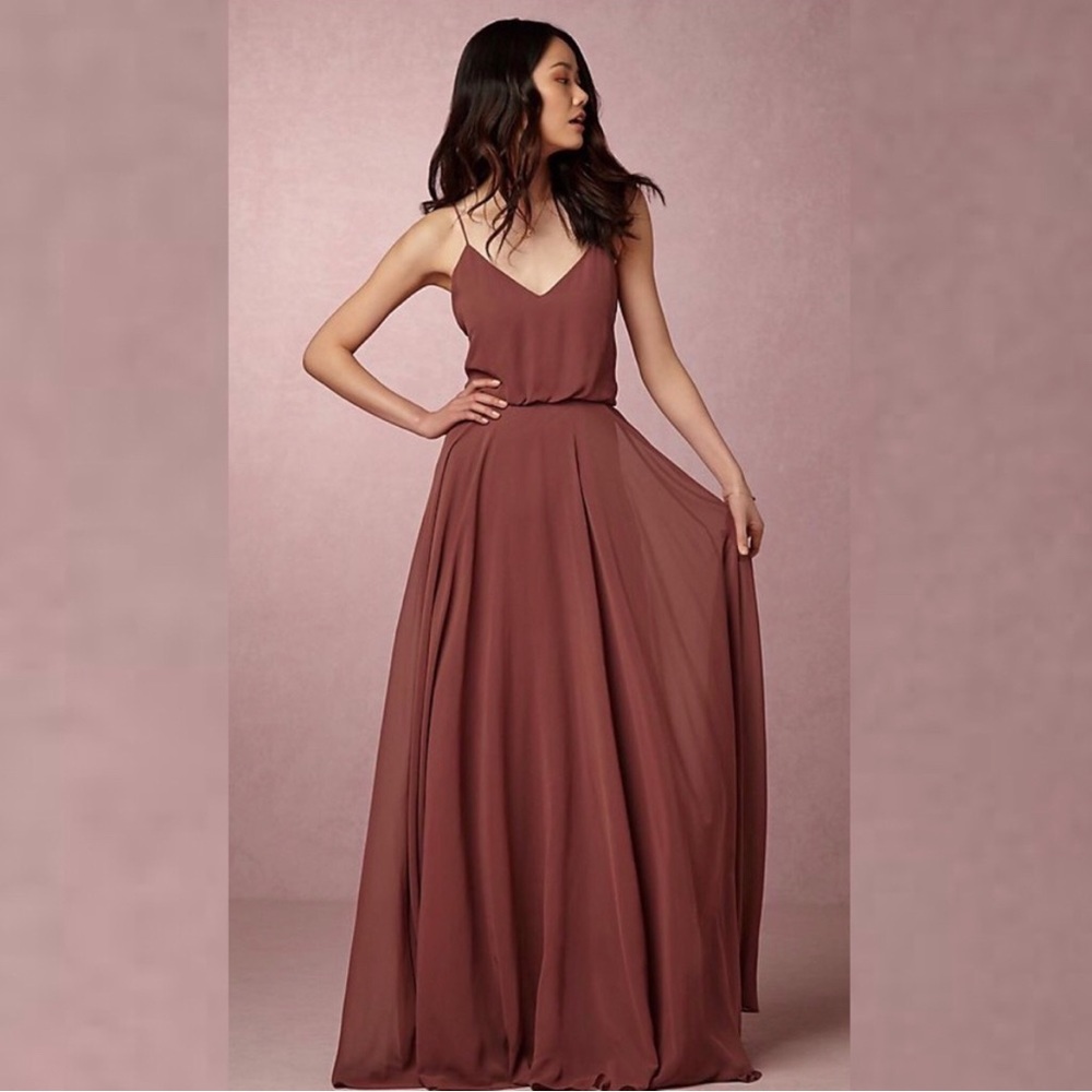 Jenny Yoo Inesse bridesmaid dress size 0 Cinnamon Rose